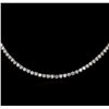 Image 2 : 14KT White Gold 19.68 ctw Diamond Necklace