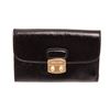 Image 1 : Coach Black Avary Leather Flap Wallet