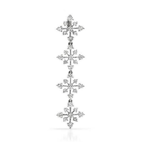 18k White Gold 1.15CTW Diamond Pendant, (SI3/G-H)