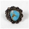 Image 1 : Navajo Old Pawn Sterling Turquoise Ring, Size 6.5