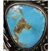 Image 2 : Navajo Old Pawn Sterling Turquoise Ring, Size 6.5