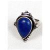 Image 1 : Sterling Silver Lapis Ring, Size 6