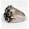 Image 3 : Historic Zuni Sterling Turquoise Ring, Size 5.75