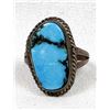 Image 1 : Navajo Old Pawn Sterling Bisbee Turquoise Ring