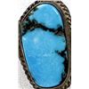 Image 2 : Navajo Old Pawn Sterling Bisbee Turquoise Ring