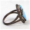 Image 5 : Navajo Old Pawn Sterling Bisbee Turquoise Ring