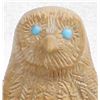 Image 2 : Zuni Dolomite Owl Fetish by Bernie Laselute