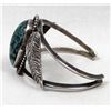 Image 3 : Navajo Old Pawn Sterling Turquoise Bracelet