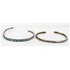Image 1 : 2 Navajo Old Pawn Sterling Silver Bracelets