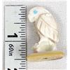 Image 10 : Zuni Mother of Pearl Parrot Fetish, C. Tsattie