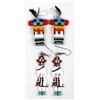 Image 1 : Native American Route 66 Style Kachina Earrings