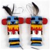 Image 2 : Native American Route 66 Style Kachina Earrings