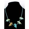 Image 1 : Navajo Turquoise Elephant Fetish Necklace