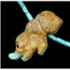 Image 3 : Navajo Turquoise Elephant Fetish Necklace