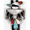 Image 2 : Zuni Sterling Inlay Thunderbird Bolo Tie