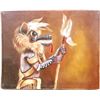 Image 1 : Original Native American Wolf Kachina Painting