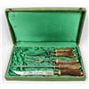 Image 1 : Antique German Stag Horn Handled Carving Set