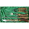 Image 4 : Antique German Stag Horn Handled Carving Set