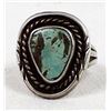 Image 1 : Navajo Sterling Turquoise Ring, Size 8.75
