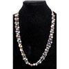 Image 1 : Navajo Liquid Silver Multi-Stone Bead Necklace