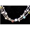 Image 2 : Navajo Liquid Silver Multi-Stone Bead Necklace