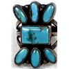 Image 2 : Vintage Zuni Sterling Turquoise Ring, Size 6.5