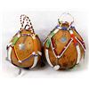 Image 1 : Pair of African Beaded Gourd Snuff Containers