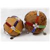 Image 8 : Pair of African Beaded Gourd Snuff Containers