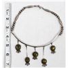 Image 9 : Historic Navajo Sterling Turquoise Necklace