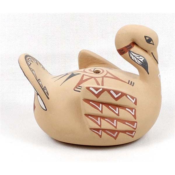 Jemez Pottery Swan by E. Fragua Tsosie