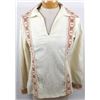 Image 1 : Navajo Cotton Blouse with Crocheted Lace Trim
