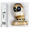 Image 9 : Zuni Carved Antler Owl Fetish by Craig Haloo