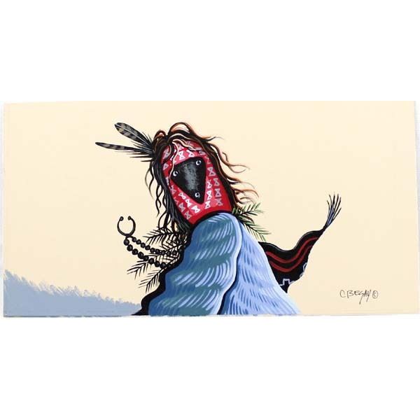 Navajo Chasing Star Kachina Painting by C. Begay