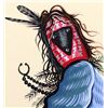 Image 2 : Navajo Chasing Star Kachina Painting by C. Begay