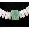 Image 2 : Santo Domingo Shell Heishi and Turquoise Necklace