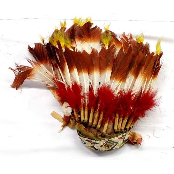 Vintage Native American Feather Headdress