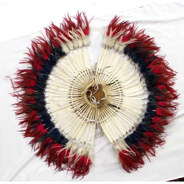 Vintage Native American Feathered Dance Bustle