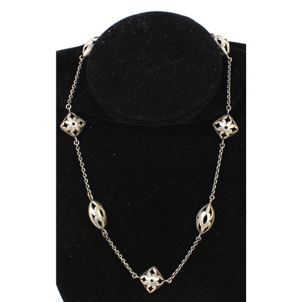 Sterling Silver Filigree Choker Necklace