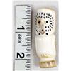 Image 9 : Zuni Carved Antler Owl Fetish by Howard Lesarlley