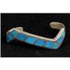 Image 1 : Navajo Sterling Inlay Turquoise Bracelet