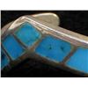 Image 2 : Navajo Sterling Inlay Turquoise Bracelet