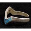 Image 4 : Navajo Sterling Inlay Turquoise Bracelet