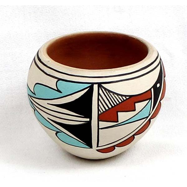 Jemez Polychrome Pottery Bowl by Juanita Fragua