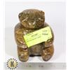 Image 1 : SOAPSTONE BEAR CARVED STONE