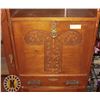 Image 3 : WOODEN DISH CABINET (HUTCH) LXWXH 42"X12"X58"