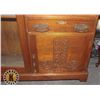 Image 4 : WOODEN DISH CABINET (HUTCH) LXWXH 42"X12"X58"