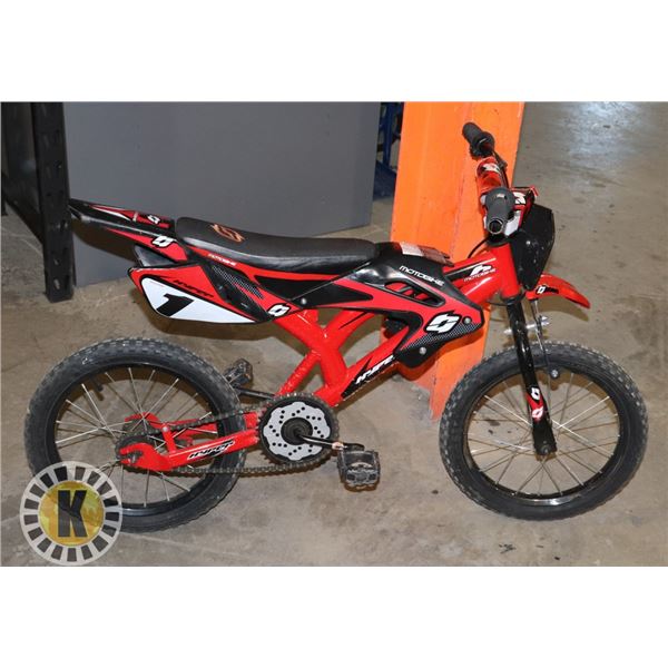 KIDS "MOTOBIKE" PEDAL BICYCLE