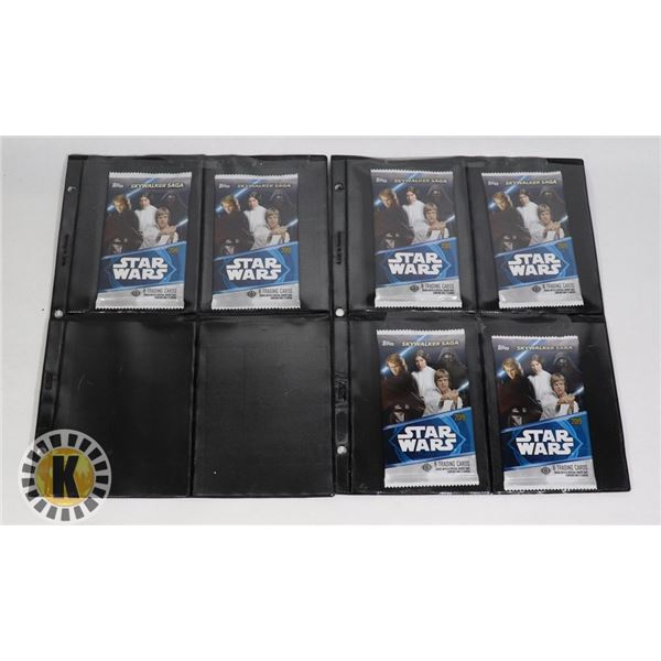 x6 2019 TOPPS STAR WARS BOOSTER PACKS, NEW