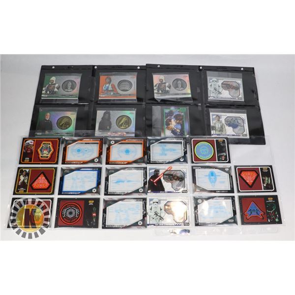 x27 PREMIUM STAR WARS INSERT COLLECTORS CARDS,