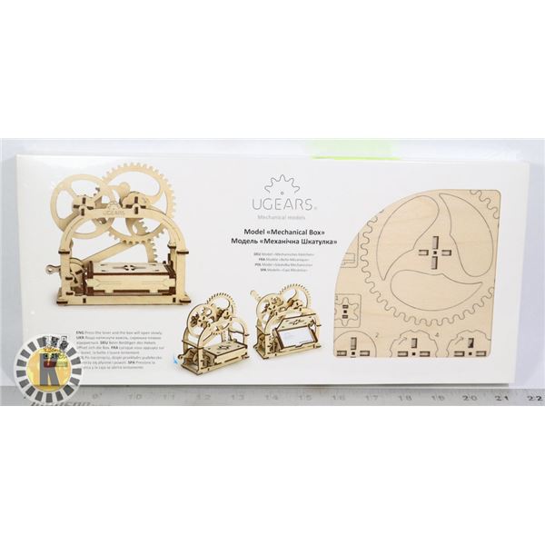 UGEARS MECHANICAL WOOD MODEL MECHANICAL BOX